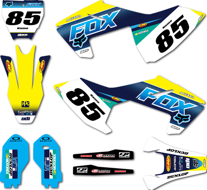Crossfire stickers Australia Foxy style graphics kit