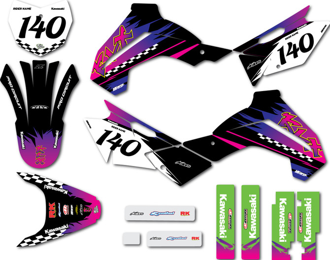 Kawasaki-KLX-140-graphics-stickers-Junction-black-style-motoxart
