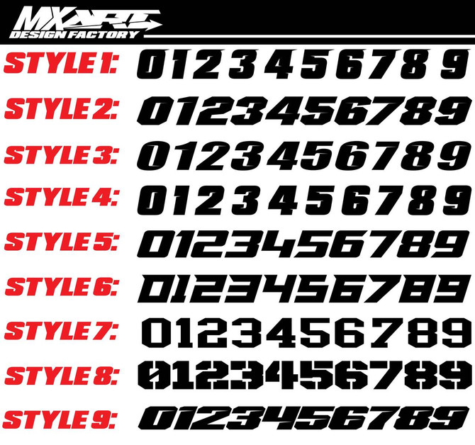 Kawasaki Factor Black Style Sticker Kit