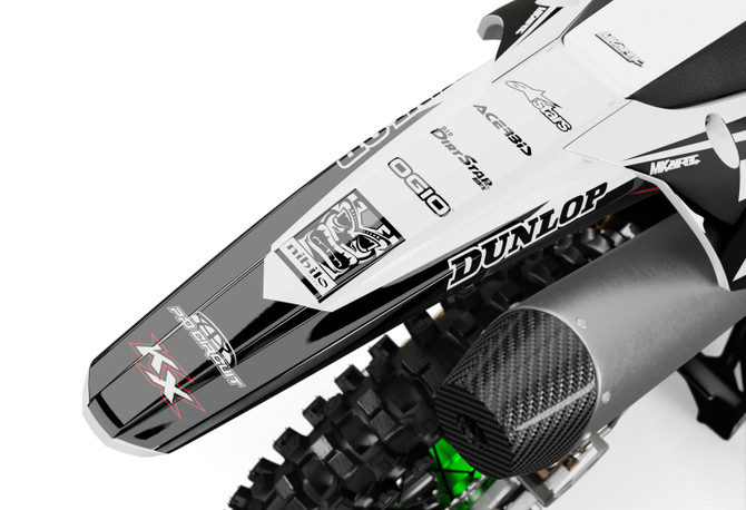 Kawasaki Factor Black Style Sticker Kit