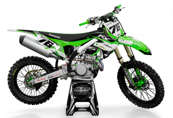 Kawasaki Factor Green Style Sticker Kit