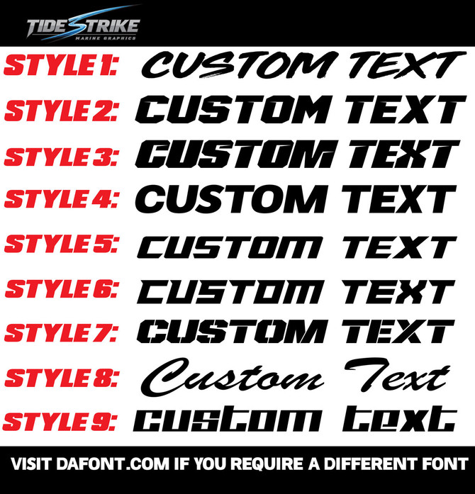 Hull Breach Custom Boat Name Half Wrap – 3M Marine Graphics Kit