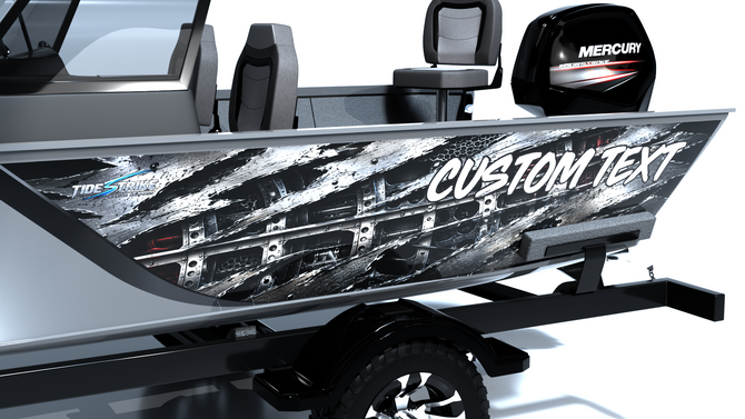 Custom boat wrap Hull Breach 2