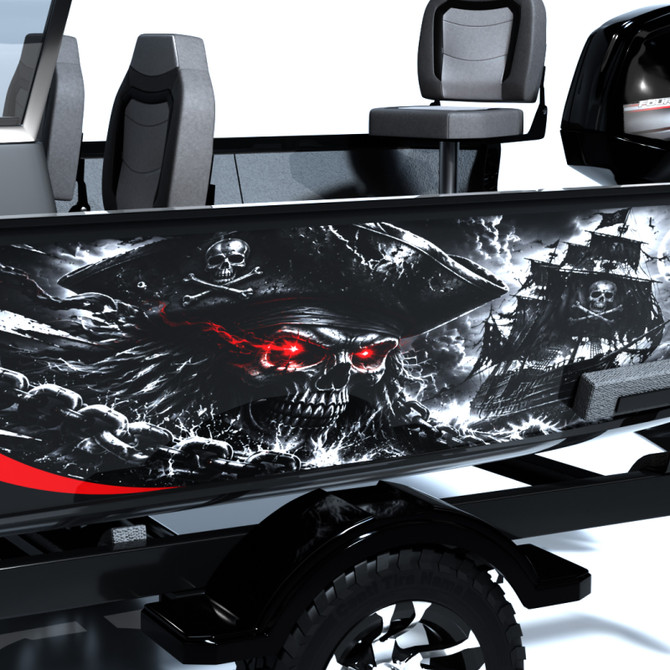 Pirate Standard Series Boat Half Wrap – 3M Marine Graphics Kit