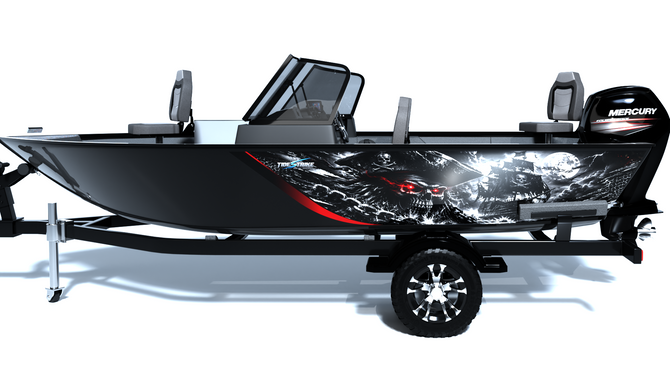 Pirate Standard Series Boat Half Wrap – 3M Marine Graphics Kit