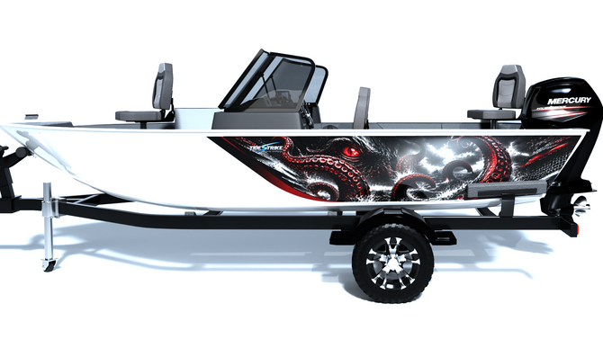 Kraken Standard Series Boat Half Wrap – 3M Marine Graphics Kit