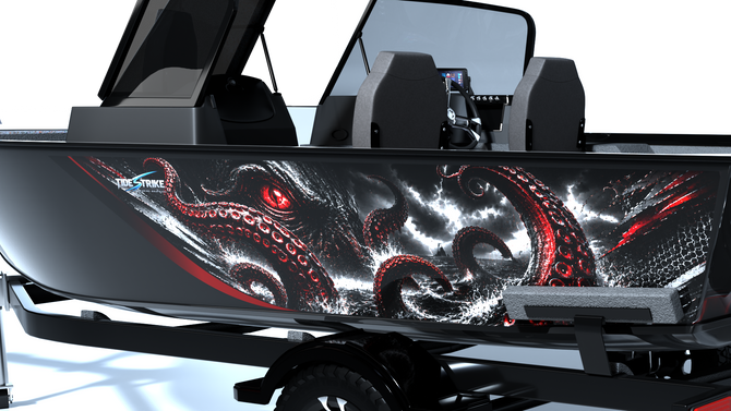 Kraken Standard Series Boat Half Wrap – 3M Marine Graphics Kit
