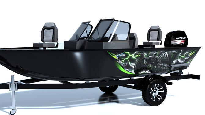 Viking Fury Standard Series Boat Half Wrap – 3M Marine Graphics Kit