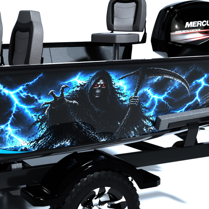 Reaper Rising Standard Series Boat Half Wrap – 3M Marine Graphics Kit