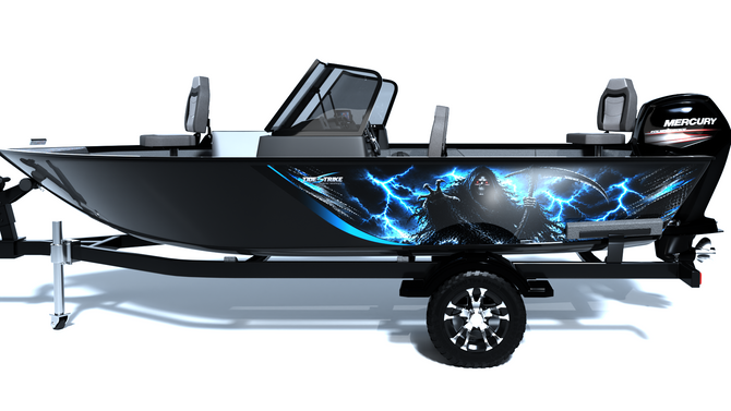 Reaper Rising Standard Series Boat Half Wrap – 3M Marine Graphics Kit
