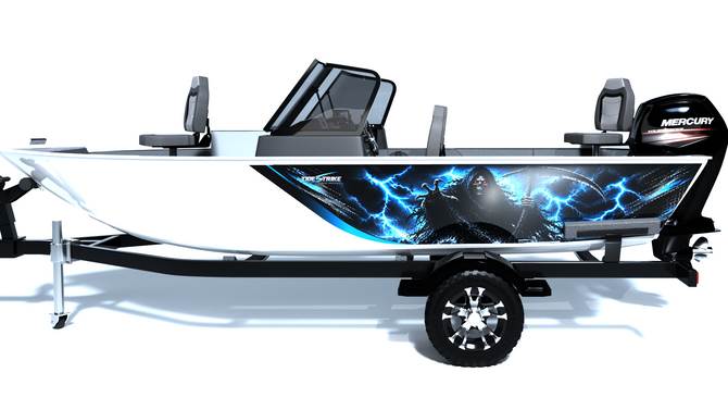 Reaper Rising Standard Series Boat Half Wrap – 3M Marine Graphics Kit