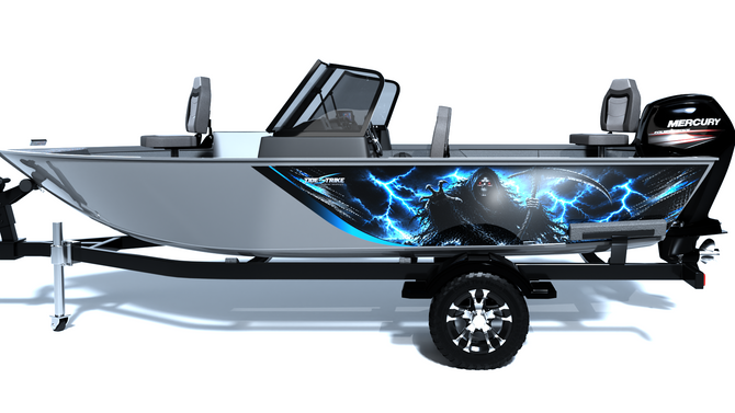Reaper Rising Standard Series Boat Half Wrap – 3M Marine Graphics Kit