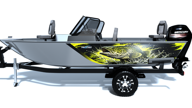 Murray Cod Rampage Standard Series Boat Half Wrap – 3M Marine Graphics Kit