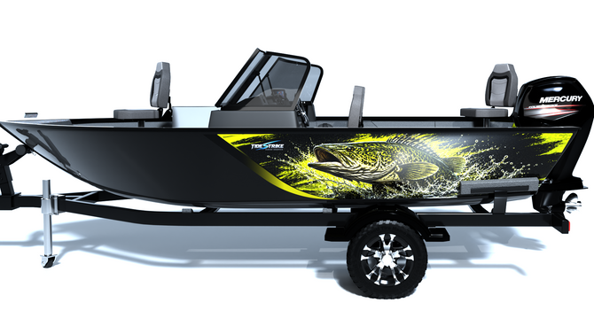 Murray Cod Rampage Standard Series Boat Half Wrap – 3M Marine Graphics Kit