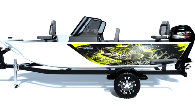 Murray Cod Rampage Standard Series Boat Half Wrap – 3M Marine Graphics Kit