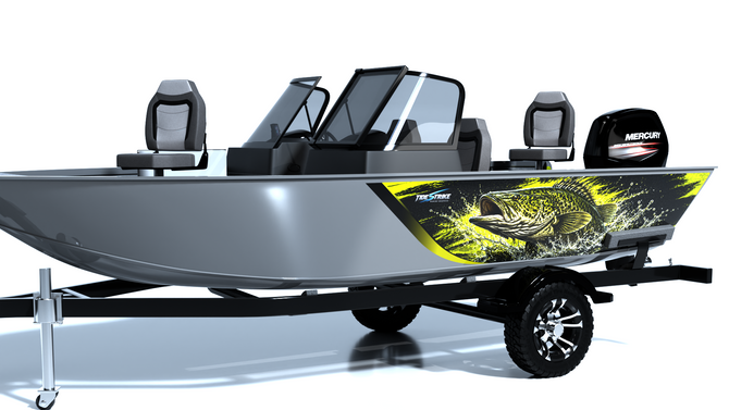 Murray Cod Rampage Standard Series Boat Half Wrap – 3M Marine Graphics Kit