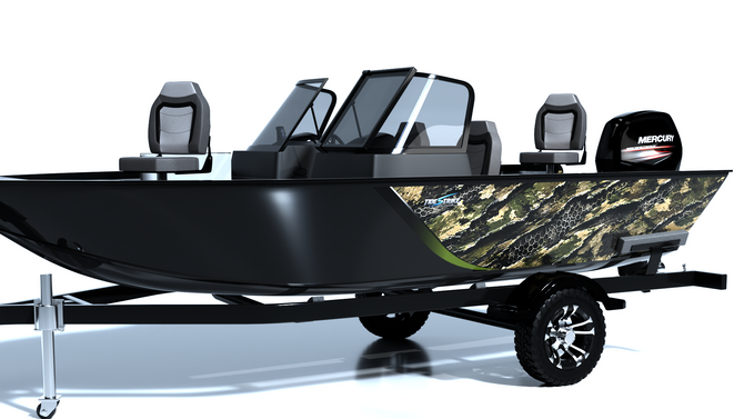 Camo Hunter Standard Series Boat Half Wrap – 3M Marine Graphics Kit
