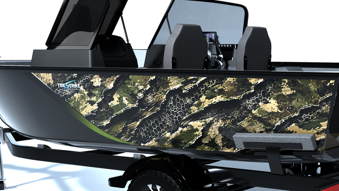 Camo Hunter Standard Series Boat Half Wrap – 3M Marine Graphics Kit