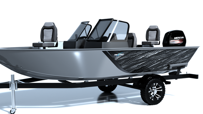 Carbon Stealth Standard Series Boat Half Wrap – 3M Marine Graphics Kit