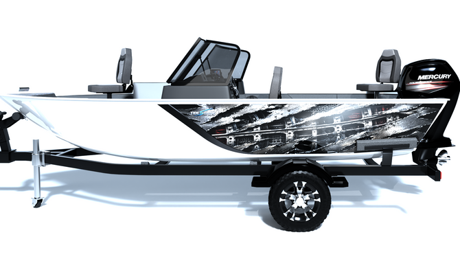 Hull Breach Standard Series Boat Half Wrap – 3M Marine Graphics Kit