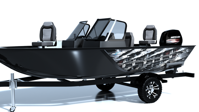 Hull Breach Standard Series Boat Half Wrap – 3M Marine Graphics Kit