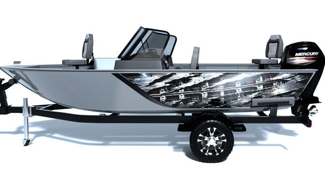 Hull Breach Standard Series Boat Half Wrap – 3M Marine Graphics Kit