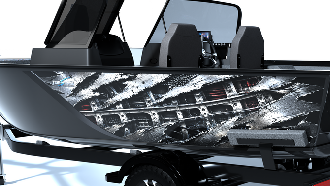 Hull Breach Standard Series Boat Half Wrap – 3M Marine Graphics Kit