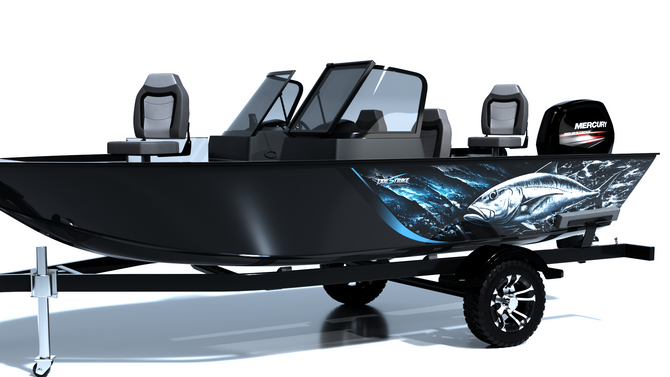 GT Predator Standard Series Boat Half Wrap – 3M Marine Graphics Kit