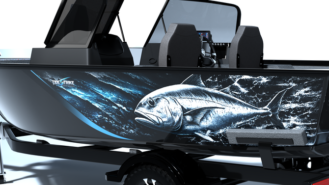 GT Predator Standard Series Boat Half Wrap – 3M Marine Graphics Kit
