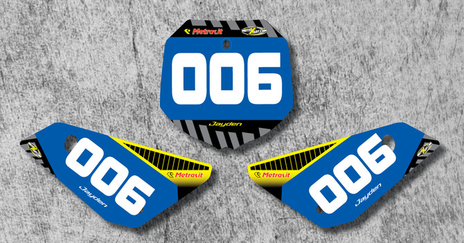 Metrakit 50cc Factory Style Number Plates