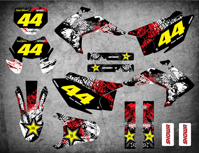 CRF 150 Graffiti style full Sticker Kit