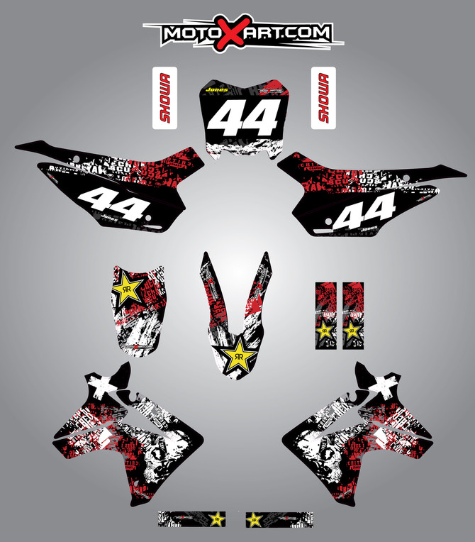 Honda CRF 110 Graffiti style full Sticker Kit