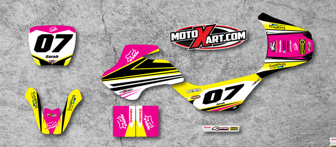 Suzuki 50cc Strike Girls style full Sticker Kit