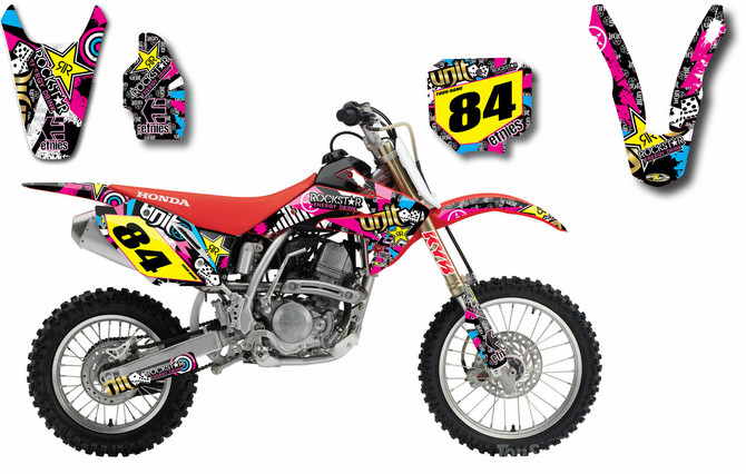 CRF 150 RUSH style full Sticker Kit