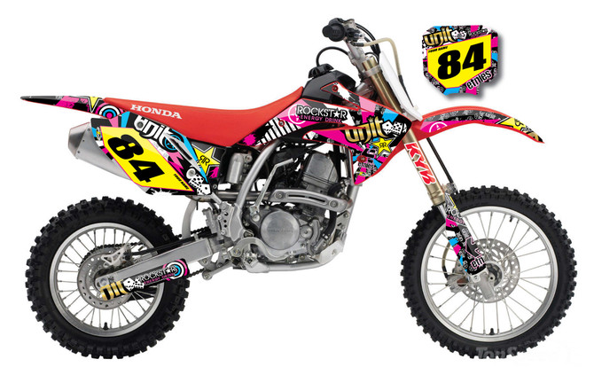 CRF 150 RUSH style full Sticker Kit