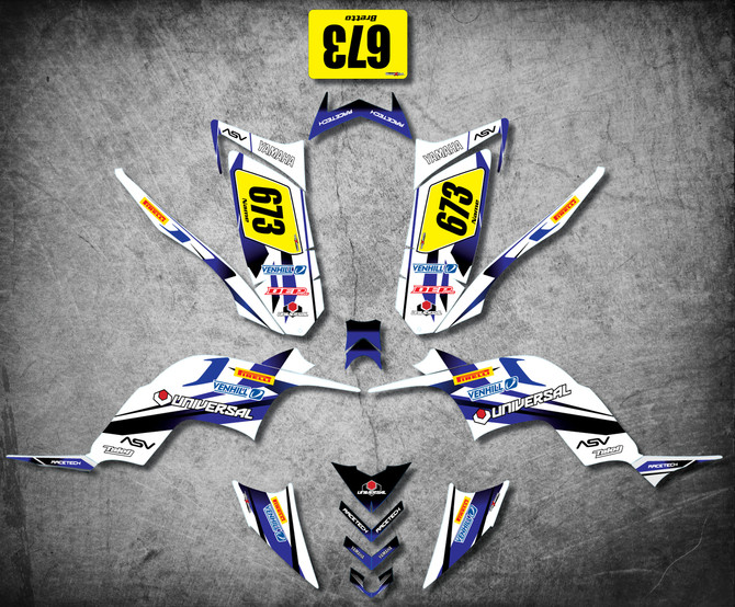 Image Yamaha Raptor 90 graphics and decals, full sticker kits Australia