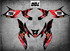 HONDA QUAD ATV Full custom graphics kit THUNDER Style Sticker Kit