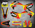 Image shows HONDA CRF 250 2010 2011 2012 2013 decal kit sticker kit australia