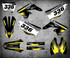 Image shows SUZUKI RMZ 250 2010 2011 2012 2013 2014 2015 2016 2017 2018 2019 Sticker kit decal kit Australia