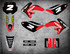 Image shows Honda CRF 70 80 100 2004 2005 2006 2007 2008 2009 2010 sticker kit decal kit