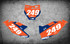 KTM JOLT style number plate graphics
