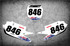 Yamaha number plate decals, PRO GRADE materials fast turnaround, Free shipping.
