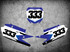 Yamaha mx stickers number plates Totnado style Motoxart