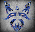Yamaha ATV Full custom graphics kit Press Style Sticker Kit