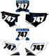 Husqvarna ZONE style number plate graphics $79.90 - $99.90