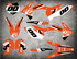 KTM SXF graphics Australia. Free shipping on all KTM decals Australia.