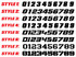 KTM 125 SX Factory Style Sticker Kit