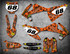 KTM 125 SX METAL Style Sticker Kit