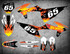 Graphics to fit KTM SX KTM SXF 2019 2020 2021 2022 models. All sticker kits made by mxart Australia.