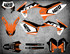 KTM EXC graphics kit fits models 2012 2013. Free shipping Australia. Premium quality.